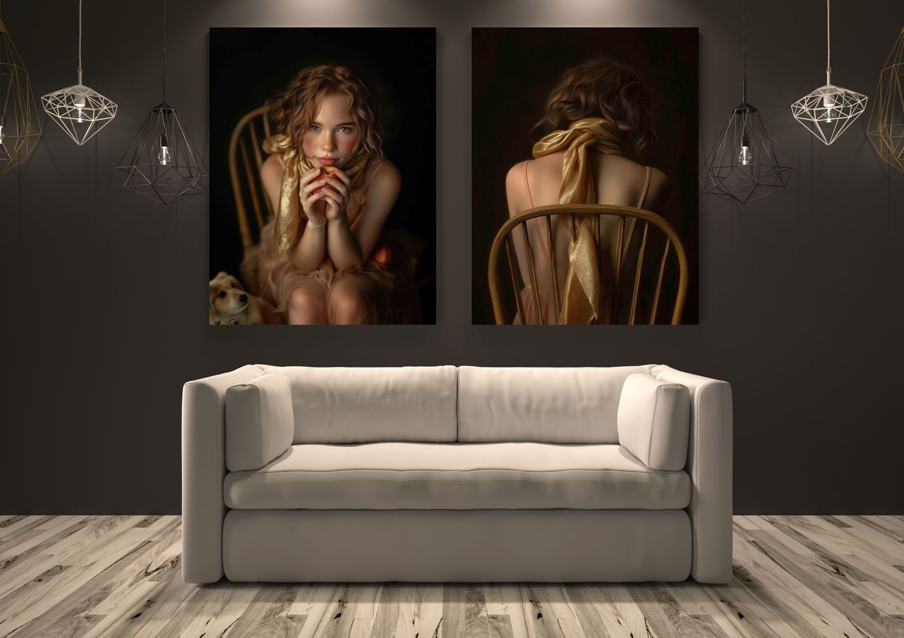 A Certain Charm — diptych in situ